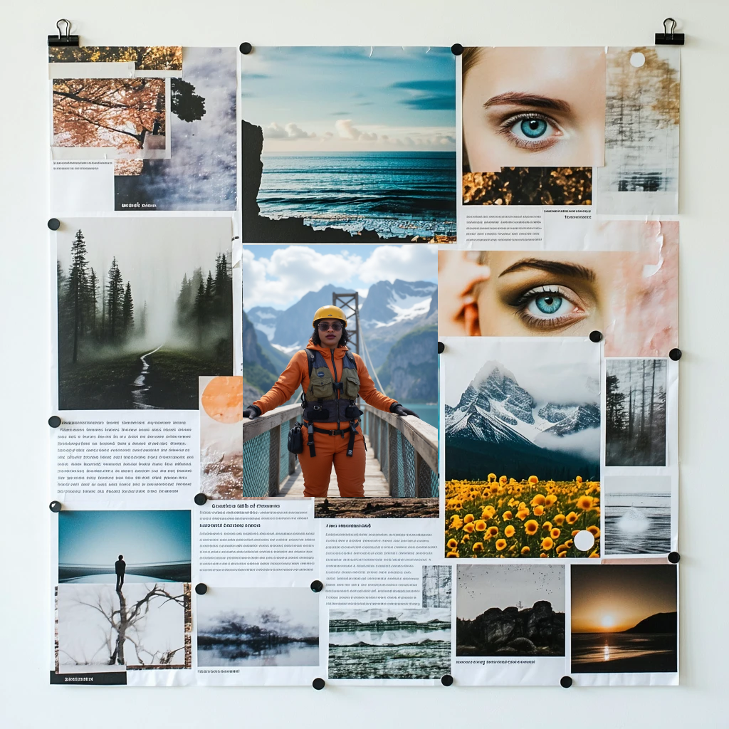 Traditional vision board